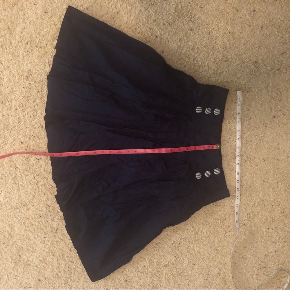 Fun navy blue nautical skirt